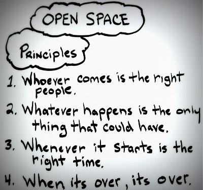 Keep the open space principles in mind when proposing open space sessions!
